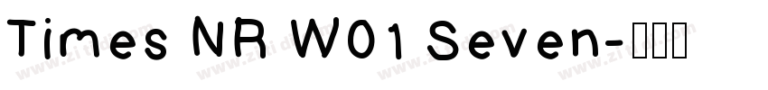 Times NR W01 Seven字体转换